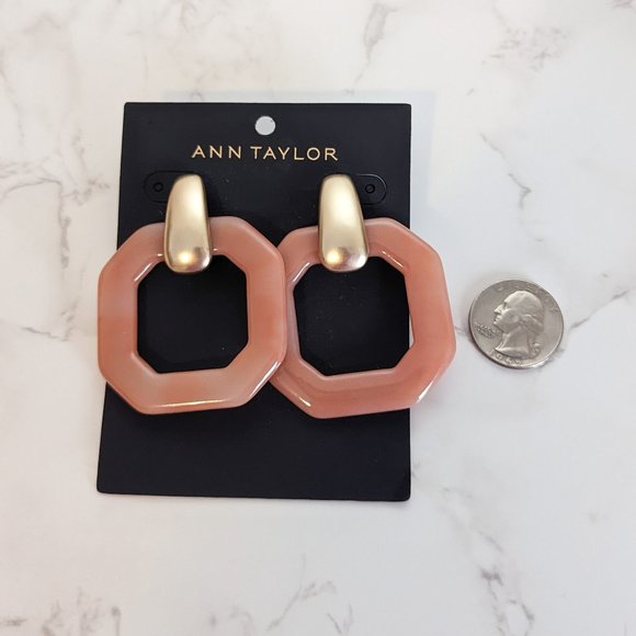 Ann Taylor Acetate Octagon Earrings - Picture 5 of 5